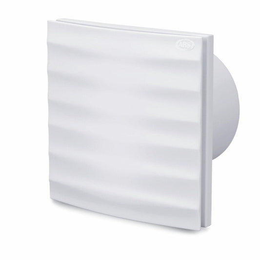 Alize ARS - ventilator axial alb pentru baie / WC, montat pe perete, alb, cu grilă silențioasă 120mm, 180 m3/h, 348563