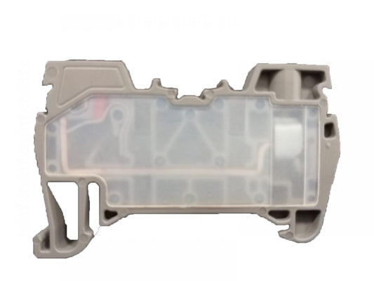 ONKA 6mm2 Hybrid Screw/Spring Rail Connector Terminal Block DIN Rail Terminal Block 2-wire gri, 1040012