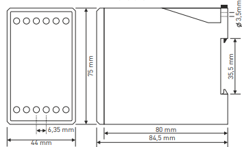Releu digital de supracurent cu afișaj LED cu 3×3 cifre TRM-300