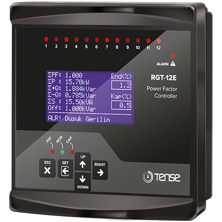 RGT-12E - Regulator de putere reactivă 12 niveluri +TCR