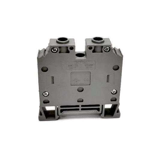 ONKA 25mm2 Bloc terminal conector șină cu șurub Terminal șină DIN 2 fire gri, 1010062