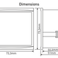 Asymmetric 2×2 LED Display for Panel/Door Mounting 230VAC