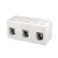ONKA 25mm2 / 3 bobine Steatit / Ceramică / Porțelan Conector - BLOC TERMINAL PORCELAIN, 1070013