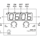 Asymmetric 2×2 LED Display for Panel/Door Mounting 230VAC