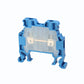 ONKA 1.5mm2 Screw Terminal Block DIN Rail Connector 2 Wires Blue, 1010005