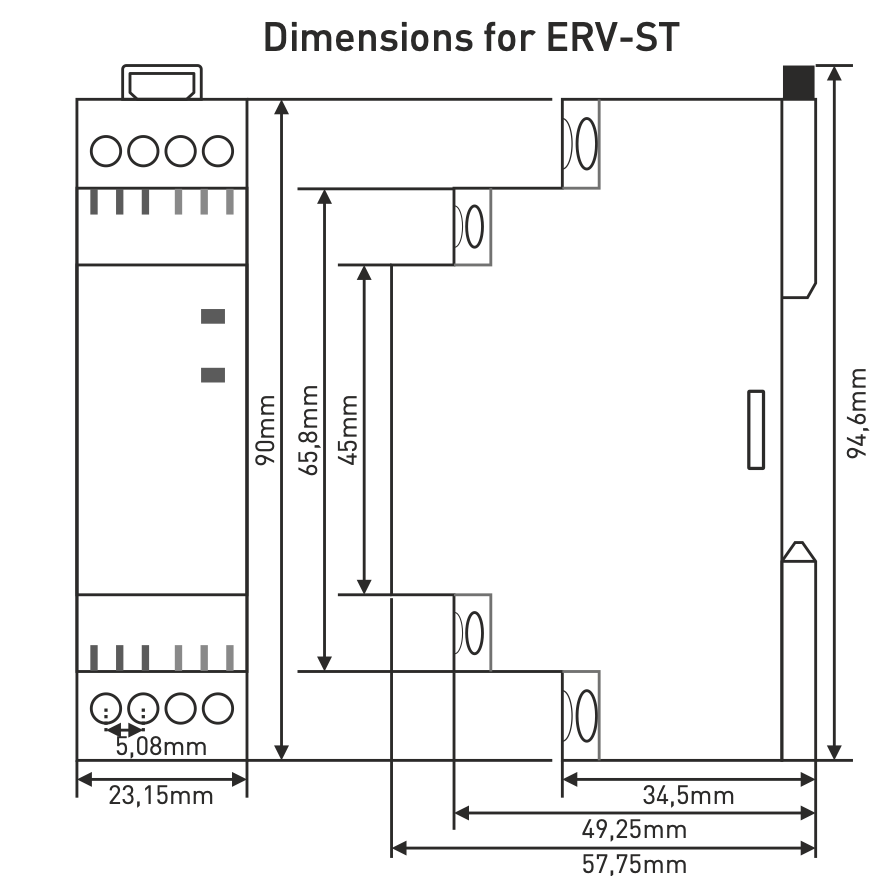 Bistable memory relay / Start-Stop relay, pulse relay / impulse switch