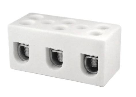 ONKA 10-16mm2 / 3 bobine Steatit / Ceramică / Porțelan Conector - BLOC TERMINAL PORCELAIN, 1070012