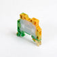 ONKA 2.5mm2 PE Screw terminal block DIN rail connector 2 wires grey, 1010219