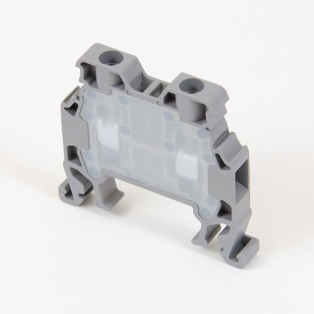 ONKA 1.5mm2 Screw terminal block DIN rail connector terminal 2 wires gray, 1010002
