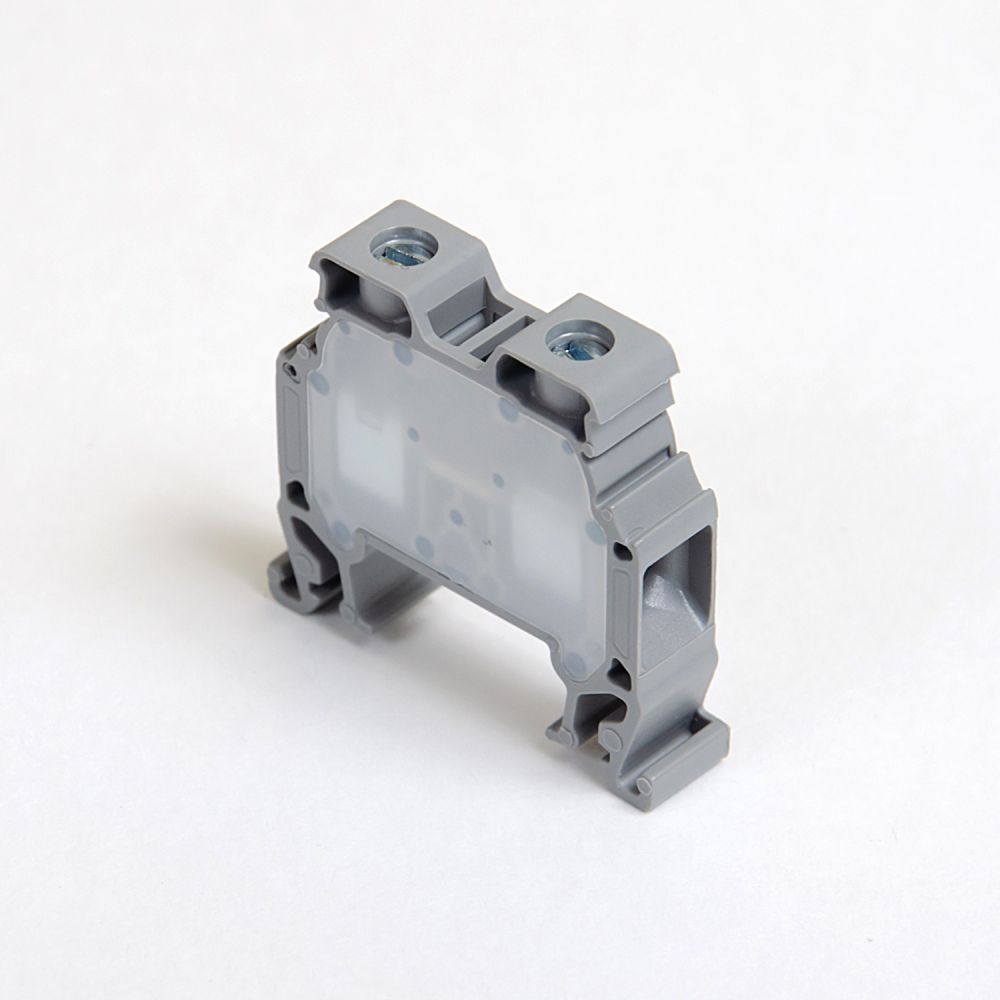ONKA 10mm2 Conector șină cu șurub bloc terminal șină DIN terminal 2 fire gri, 1010042