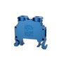 ONKA 10mm2 Screw terminal block DIN rail connector 2 wires blue, 1010045