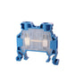 ONKA 4mm2 Screw terminal block DIN rail connector 2 wires blue, 1010025