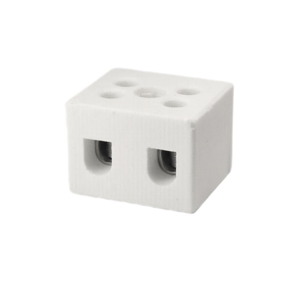 ONKA 0.75-1.5mm2 / 2 fire Steatite / Ceramic / Porcelain Conector - BLOC TERMINAL PORCELAIN, 1070001