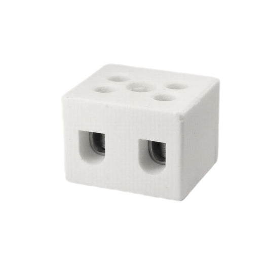 ONKA 0.75-1.5mm2 / 2 wires Steatite / Ceramic / Porcelain Connector - PORCELAIN TERMINAL BLOCK, 1070001