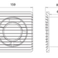 ARS-White ventilator axial pentru baie / WC montat pe perete, alb, cu grilă silențioasă 100mm, 90 m3/h, 340041
