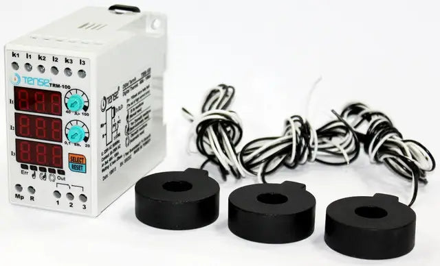 Digital overcurrent relay with 3×3 digit LED display TRM-100