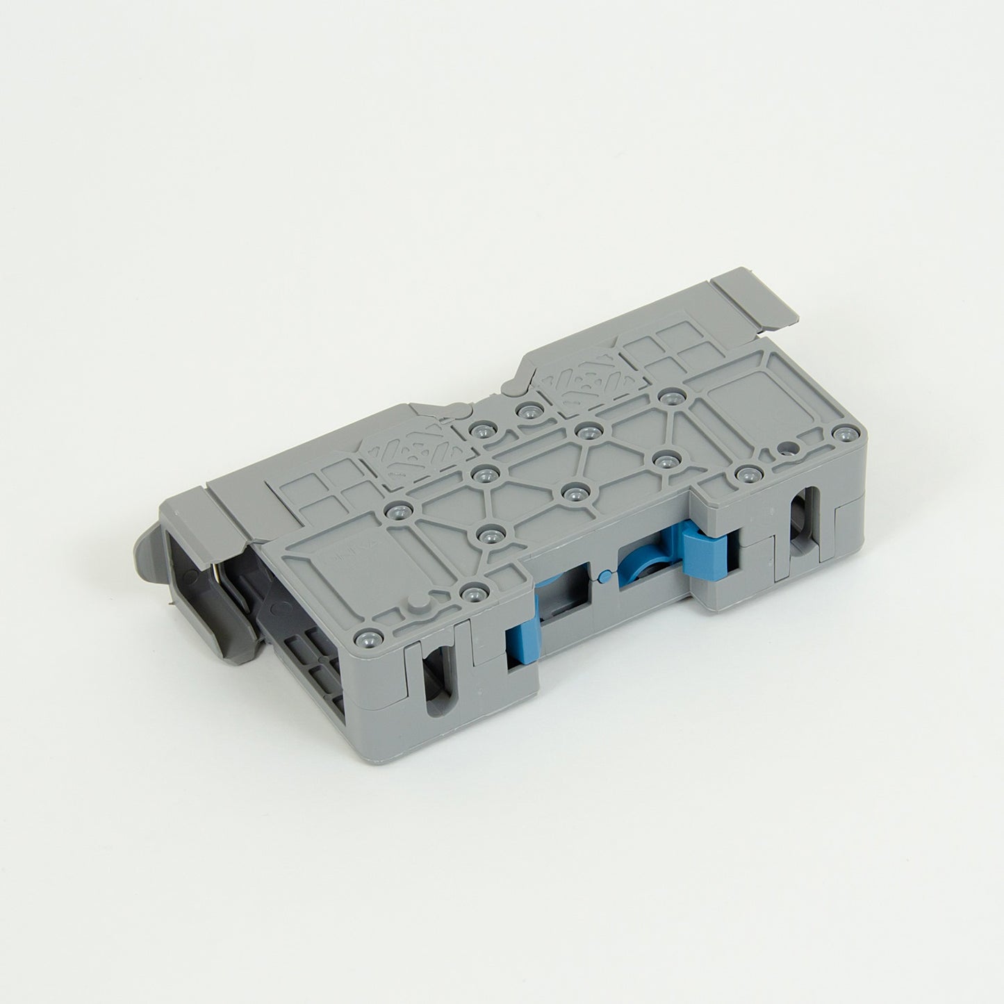 ONKA 50mm2 M8 Screw Rail Connector Terminal Block DIN Rail Terminal with Protective Cover, Gray, 1030031