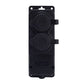 Black rubber double watertight surface-mounted socket, 250V, 16A, IP44, SCHUKO 2P+E, 2KMP-F, Bylion