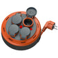 IP44 Compact Box Extension Cable Reel, 5m Cable with 4 Outlets + Thermal/Child Safety, 3x1mm², SCHUKO Grounding Type, PHP-05310-F