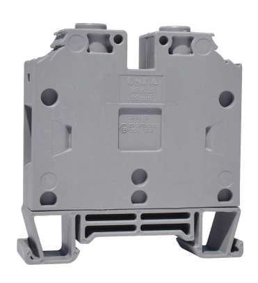 ONKA 35mm2 Screw terminal block DIN rail connector terminal 2 wires gray, 1010082