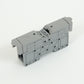 ONKA 50mm2 M8 Screw Rail Connector Terminal Block DIN Rail Terminal with Protective Cover, Gray, 1030031