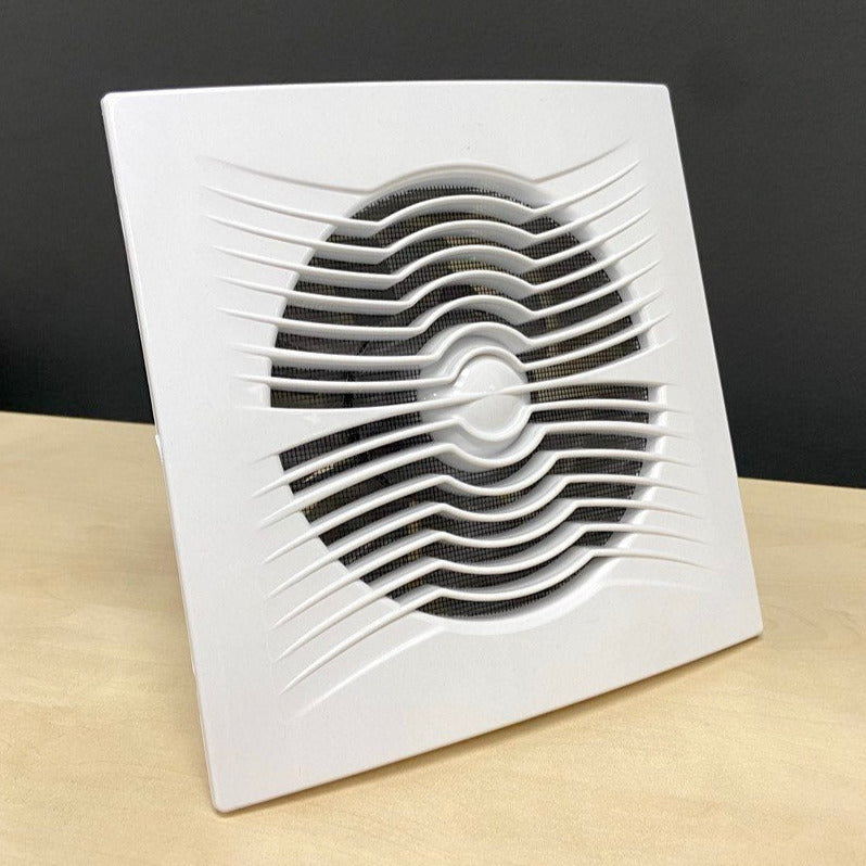 ARS - ventilator axial pentru baie / WC alb, montat pe perete, alb, cu grilă silențioasă 150mm, 280 m3/h, 340043