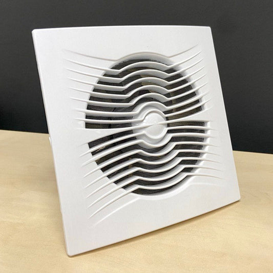 ARS - ventilator axial pentru baie / WC alb, montat pe perete, alb, cu grilă silențioasă 150mm, 280 m3/h, 340043