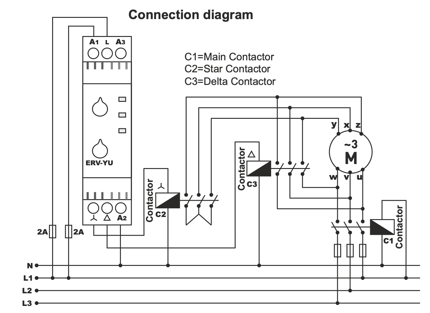 Star-Triangle Automatic Switch / Star-Triangle Time Relay