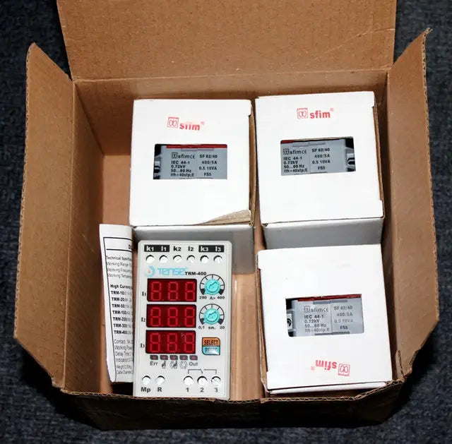 Digital overcurrent relay with 3×3 digit LED display TRM-200