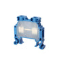 ONKA 6mm2 Screw terminal block DIN rail connector 2 wires blue, 1010035