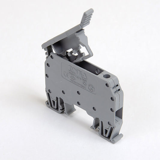 ONKA 6mm2 conexiune cu șurub bloc terminal siguranțe (siguranțe nu sunt incluse) gri, 1010241