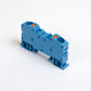 ONKA 10mm2 spring rail connector terminal block DIN rail terminal 2 wires blue, 1020047