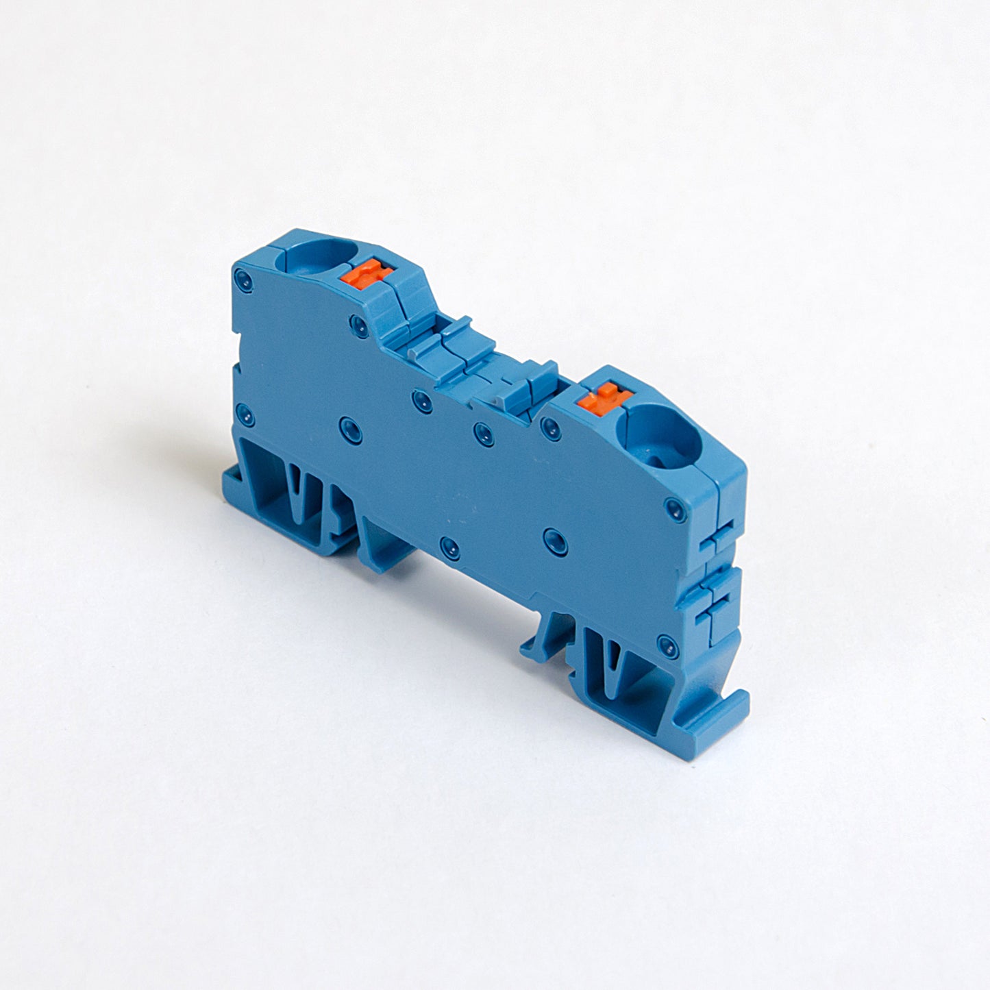 ONKA 10mm2 spring rail connector terminal block DIN rail terminal 2 wires blue, 1020047