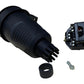 Priză ermetică din cauciuc negru IP54 cu clapetă 2P+Z 16A 250V SCHUKO RDP-F Bylion