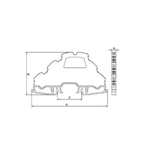 OPK 3 three-pair inline terminal, 2,5 mm²