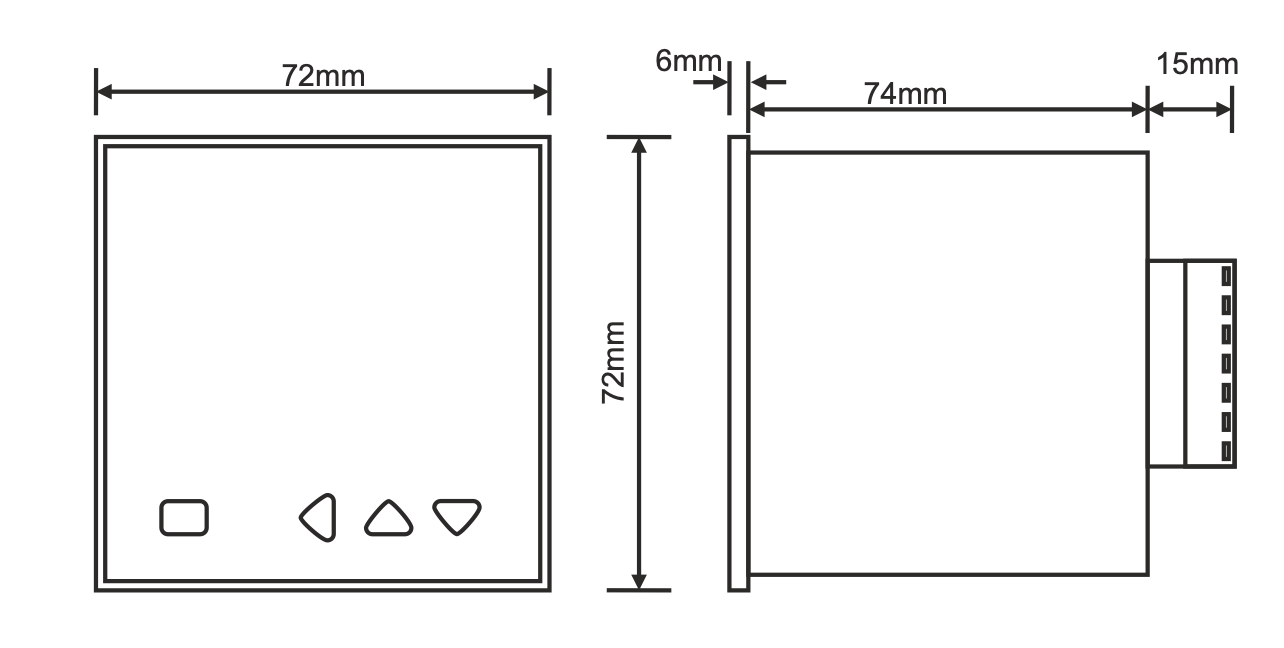 Contor electronic de impulsuri / Contor de impulsuri + -