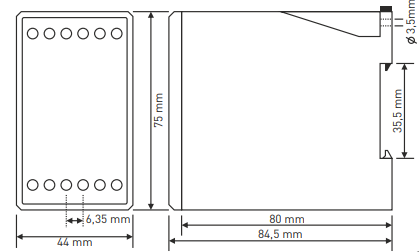 Digital overcurrent relay with 3×3 digit LED display TRM-200