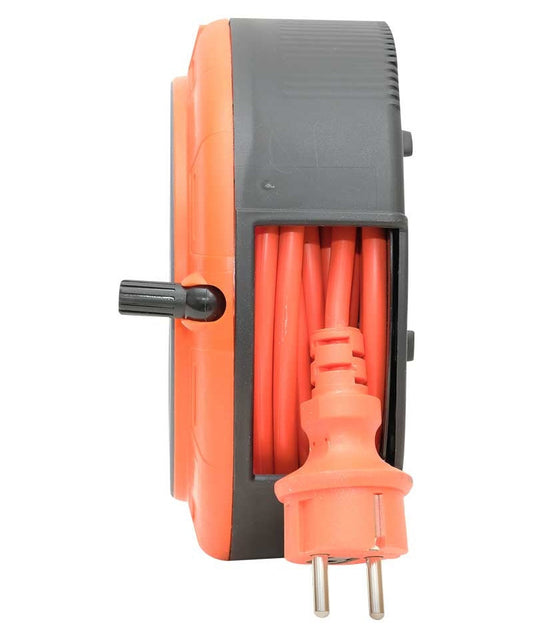 Cablu prelungitor compact, cu 4 prize IP20 +USB + siguranță termică + siguranță pentru copii, 5m cablu 3x1mm2, tip francez (pin), PHE-05310-E-USB