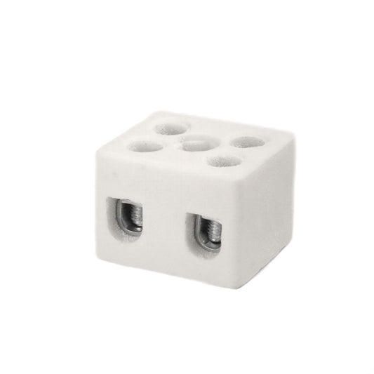 ONKA 2.5-4mm2 / 2-rail Steatit / Ceramic / Porcelain Connector - BLOC TERMINAL PORCELAIN, 1070002
