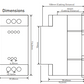 Digital overcurrent relay with voltage protection and 3×3 digit LED display TRM-30F