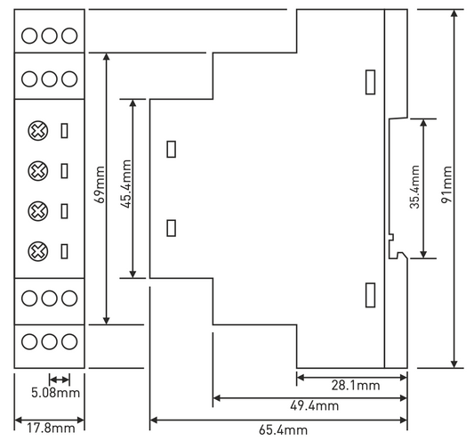 Releu ciclic de inversare a timpului 230V AC