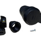 Priză ermetică din cauciuc negru IP54 cu clapetă 2P+Z 16A 250V SCHUKO RDP-F Bylion