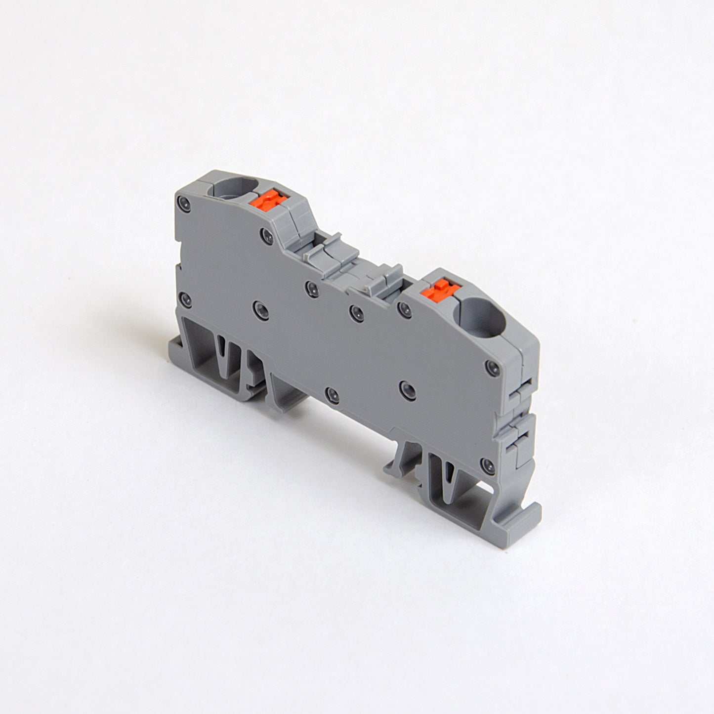 ONKA 6mm2 conector cu arc pentru șină bandă terminală pentru șină DIN bandă terminală cu 2 fire gri, 1020034