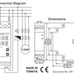 Digital timer for DIN rail 24h 230 V/AC 16A/250V/4000VA astronomical switches