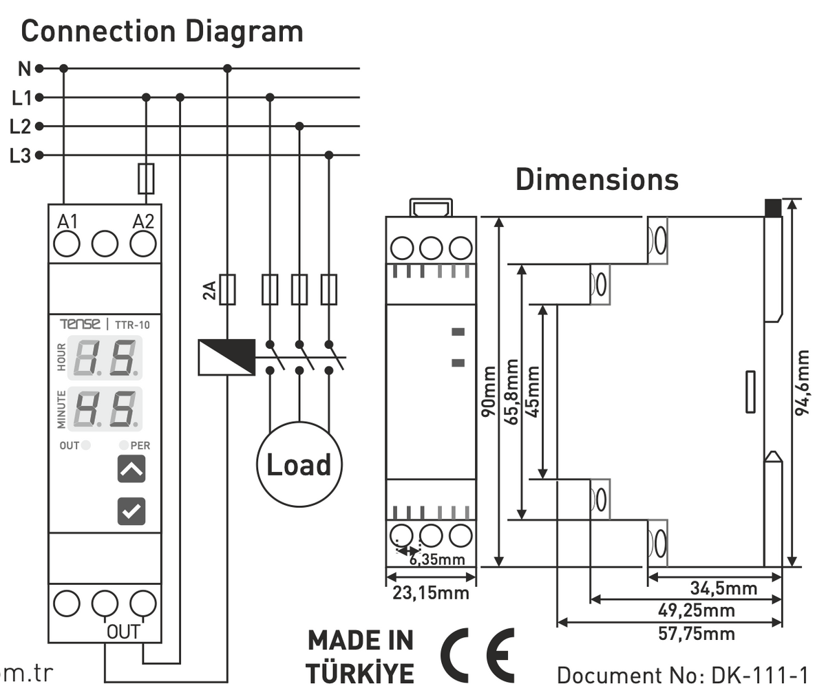 Digital timer for DIN rail 24h 230 V/AC 16A/250V/4000VA astronomical switches