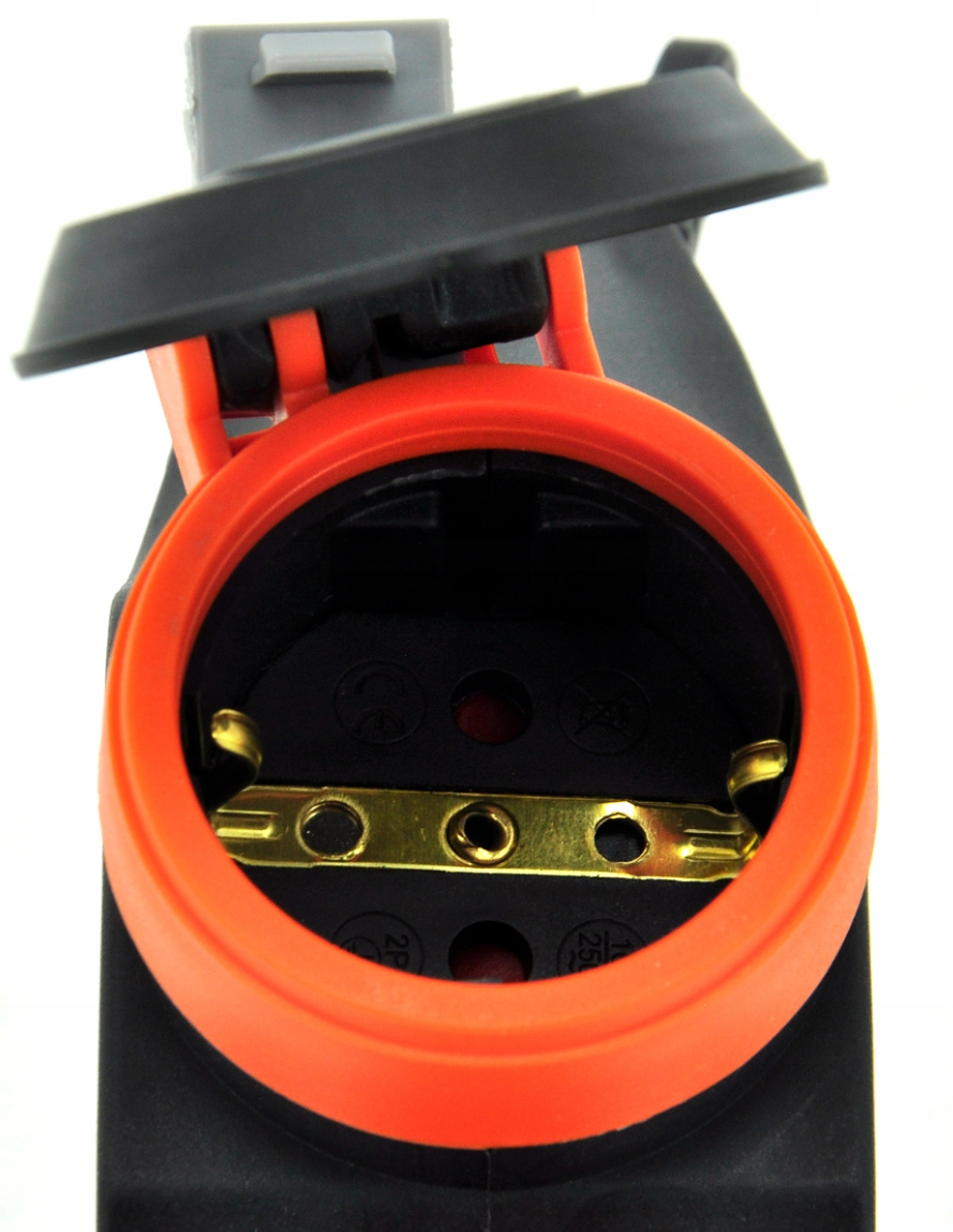 Hub de cauciuc de tip T Schuko splitter cu 3 prize 3WHS-F