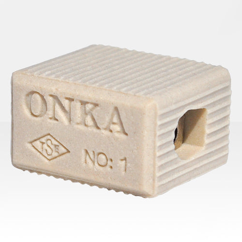 ONKA 0.75-1.5mm2 1POLE Steatite / Ceramic / Porcelain Connector - PORCELAIN TERMINAL BLOCK, 1070008