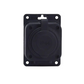 Soclu de suprafață negru "cauciuc" 250V, 16A, IP44, SCHUKO 2P+Z, 1KMP-F, Bylion