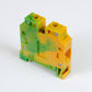ONKA 16mm2 PE Conector șină cu șurub bloc terminal șină DIN terminal 2 fire gri, 1010532