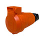 Priză ermetică portocalie din cauciuc IP54 cu clapetă 2P+Z 16A 250V SCHUKO RDP-O-F Bylion
